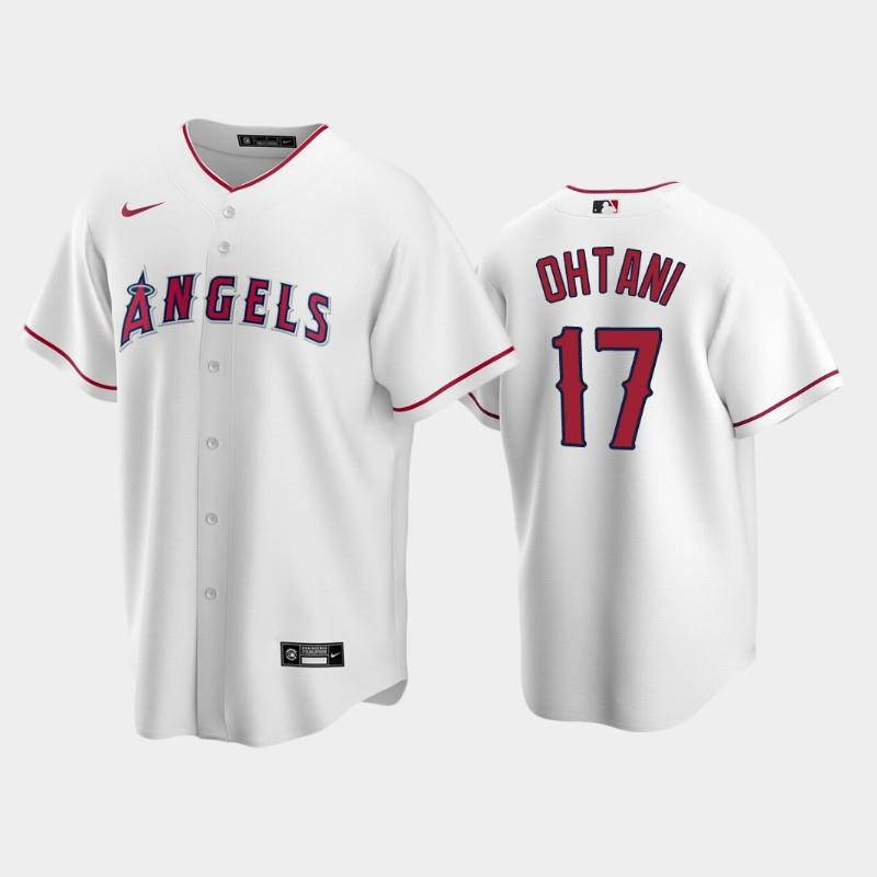 17 Shohei Ohtani White Los Angeles Angels Home Baseball Jersey Baseball Jersey 