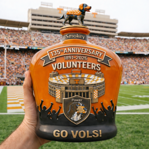 Alternative view of Tennessee Volunteers 135Th Anniversary Commemorative Edition Whiskey Bottle Decanter