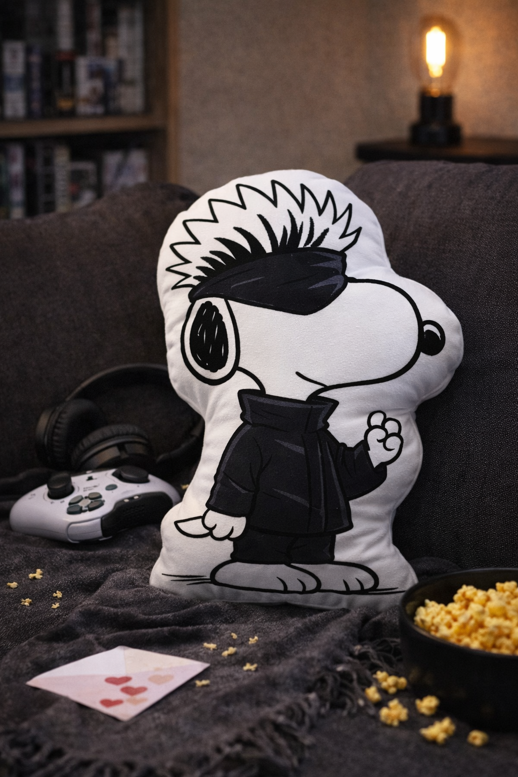 Jujutsu Kaisen X Snoopy Pillow, Valentine'S Day Pillow