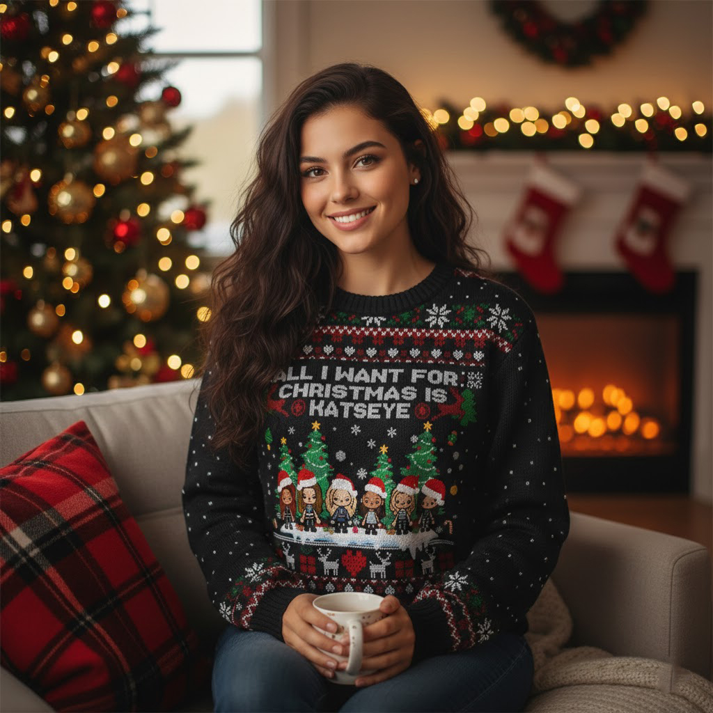 Merry Christmas Katseye Band Gift Family - Image 3