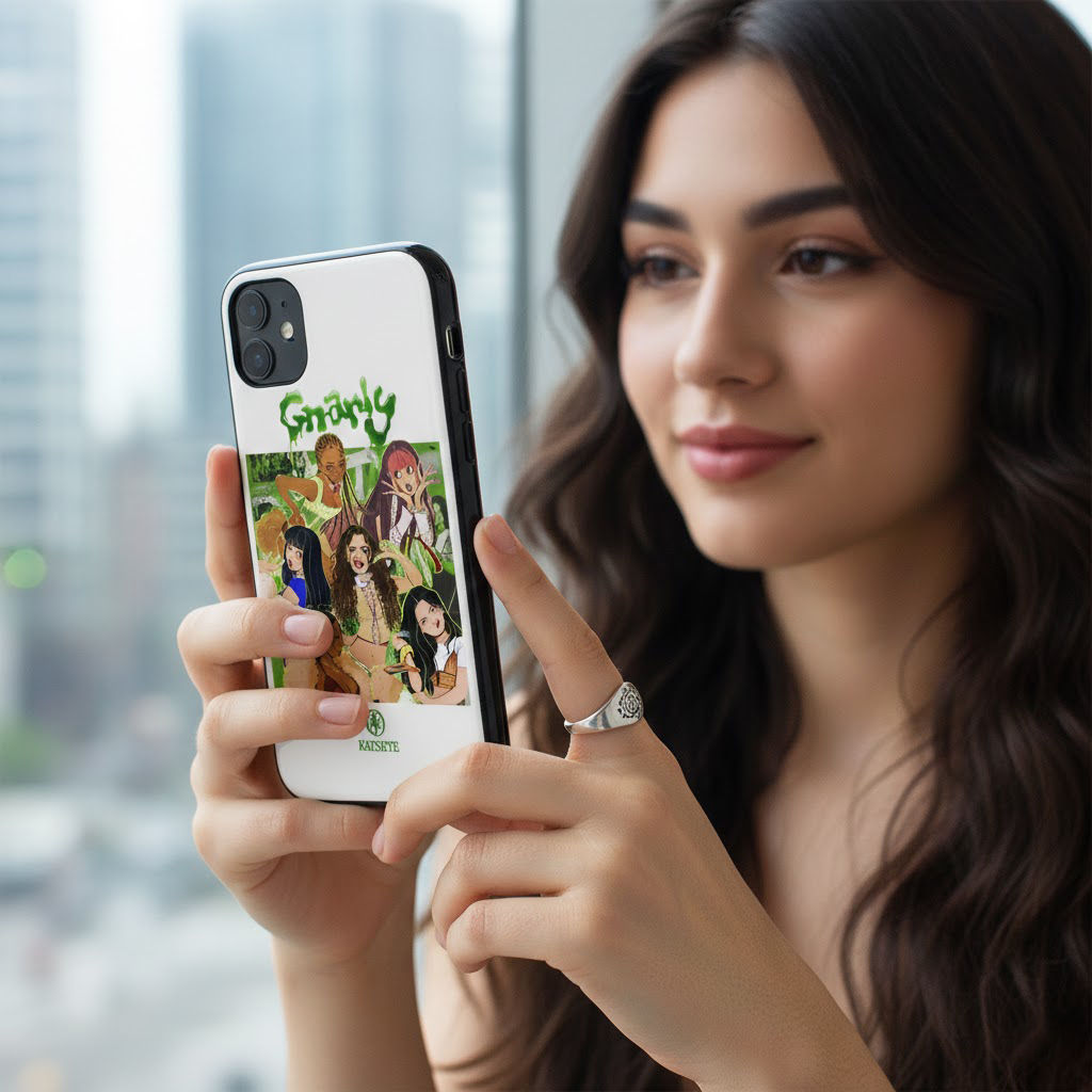 Gnarly Girl Group Art Case – KATSEYE Inspired Phone Cover - Image 4