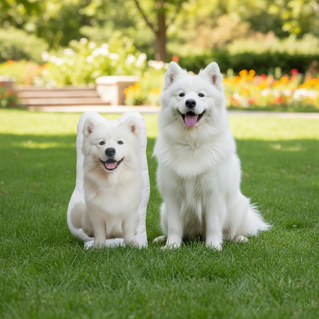 Animal Pillow – Samoyed Dog Pillow, Cute Pet Cushion, Funny Dog Home Decor - Image 3