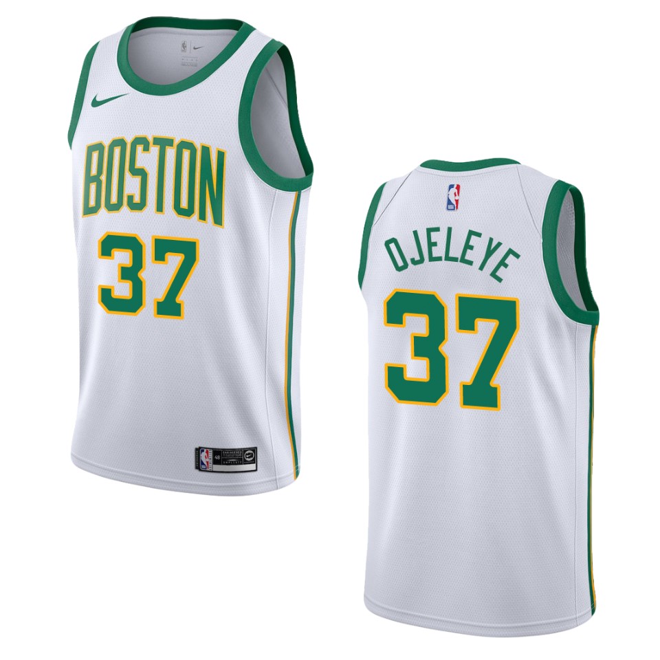 2019-20 Men Boston Celtics #37 Semi Ojeleye City Swingman Basketball Jersey - White
