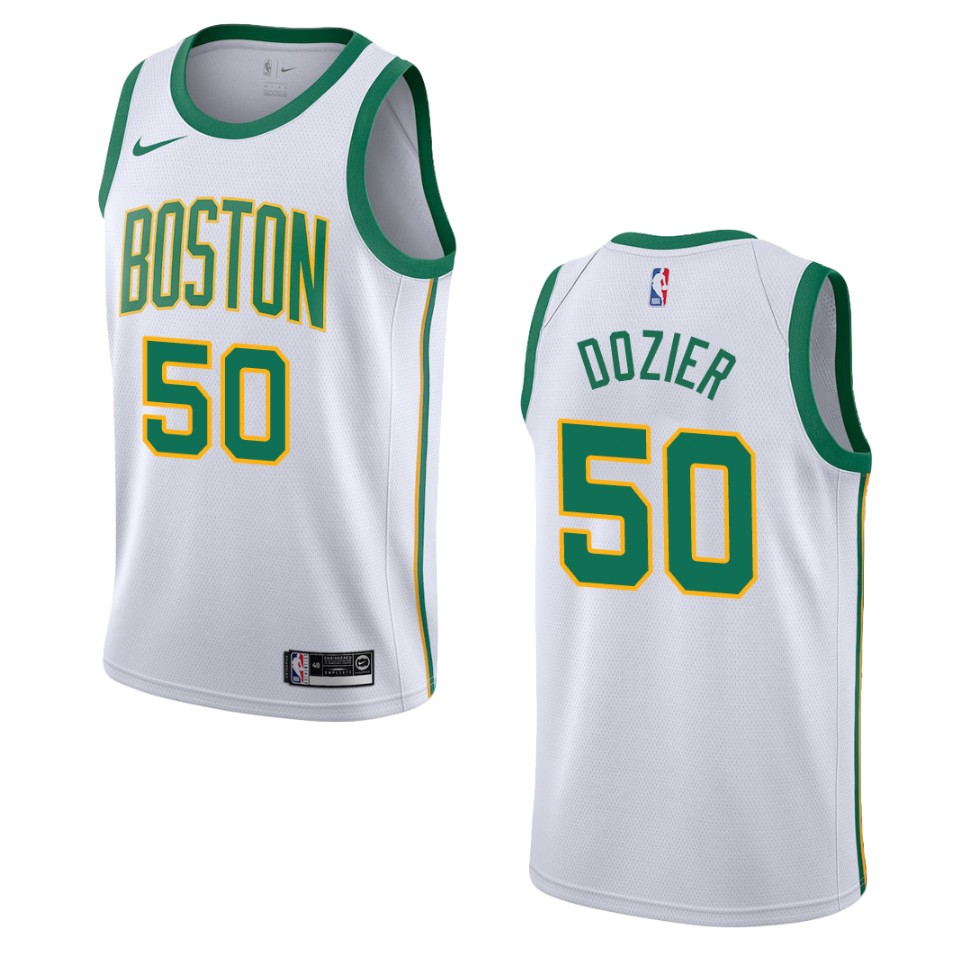 2019-20 Men Boston Celtics #50 P.j. Dozier City Swingman Basketball Jersey - White
