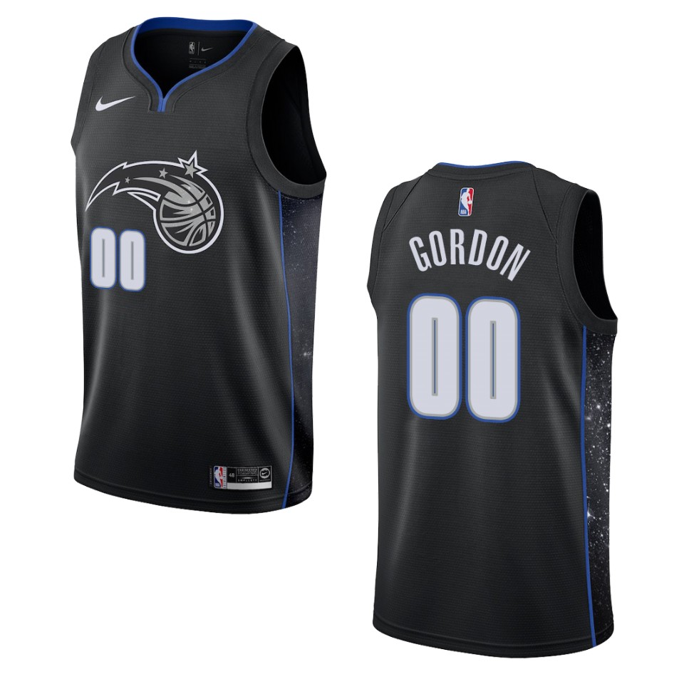 2019-20 Men Orlando Magic #00 Aaron Gordon City Edition Swingman Basketball Jersey - Black