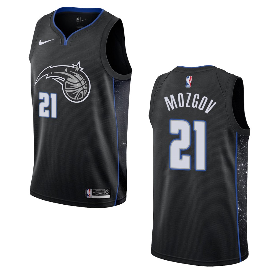2019-20 Men Orlando Magic #21 Timofey Mozgov City Edition Swingman Basketball Jersey - Black