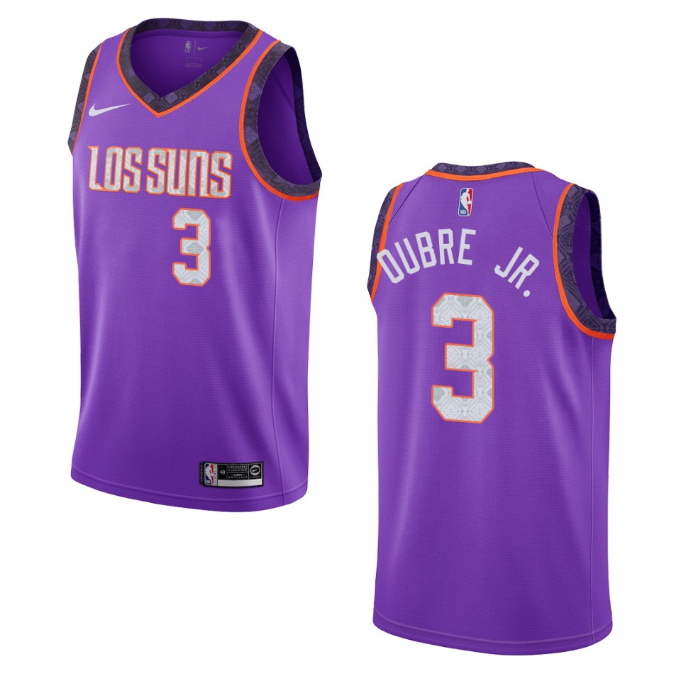 2019-20 Men Phoenix Suns #3 Kelly Oubre Jr. City Swingman Basketball Jersey - Purple