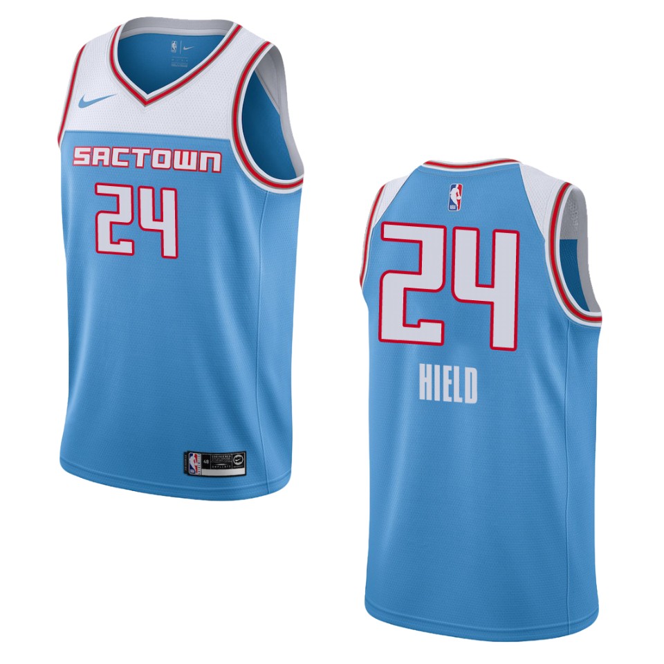 2019-20 Men Sacramento Kings #24 Buddy Hield City Edition Swingman Jersey - Blue