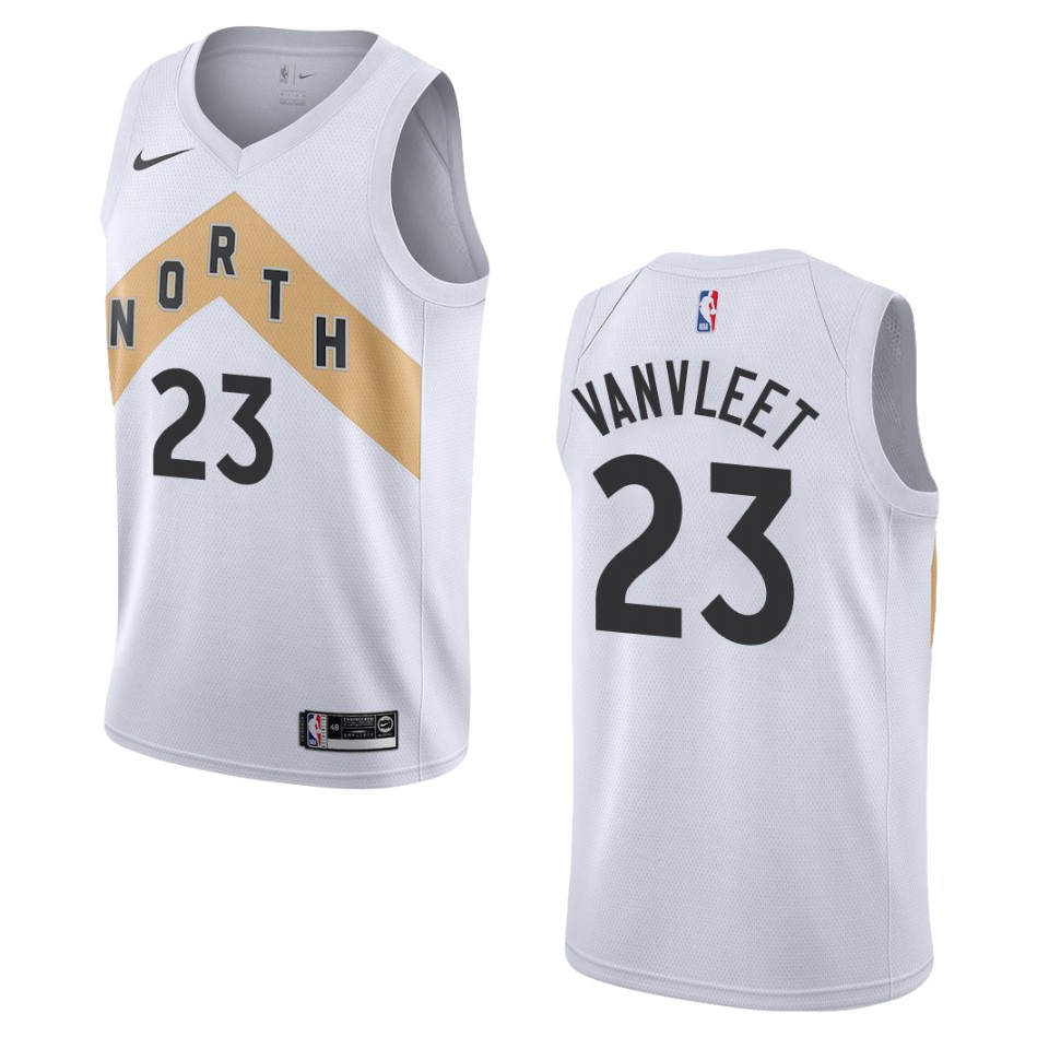 2019-20 Men Toronto Raptors #23 Fred Vanvleet City Edition Swingman Jersey - White