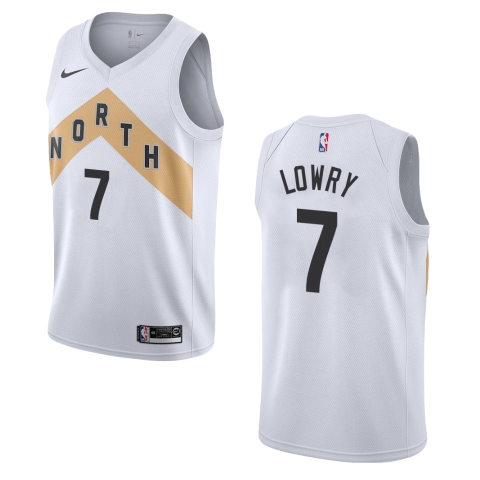2019-20 Men Toronto Raptors #7 Kyle Lowry City Edition Swingman Jersey - White