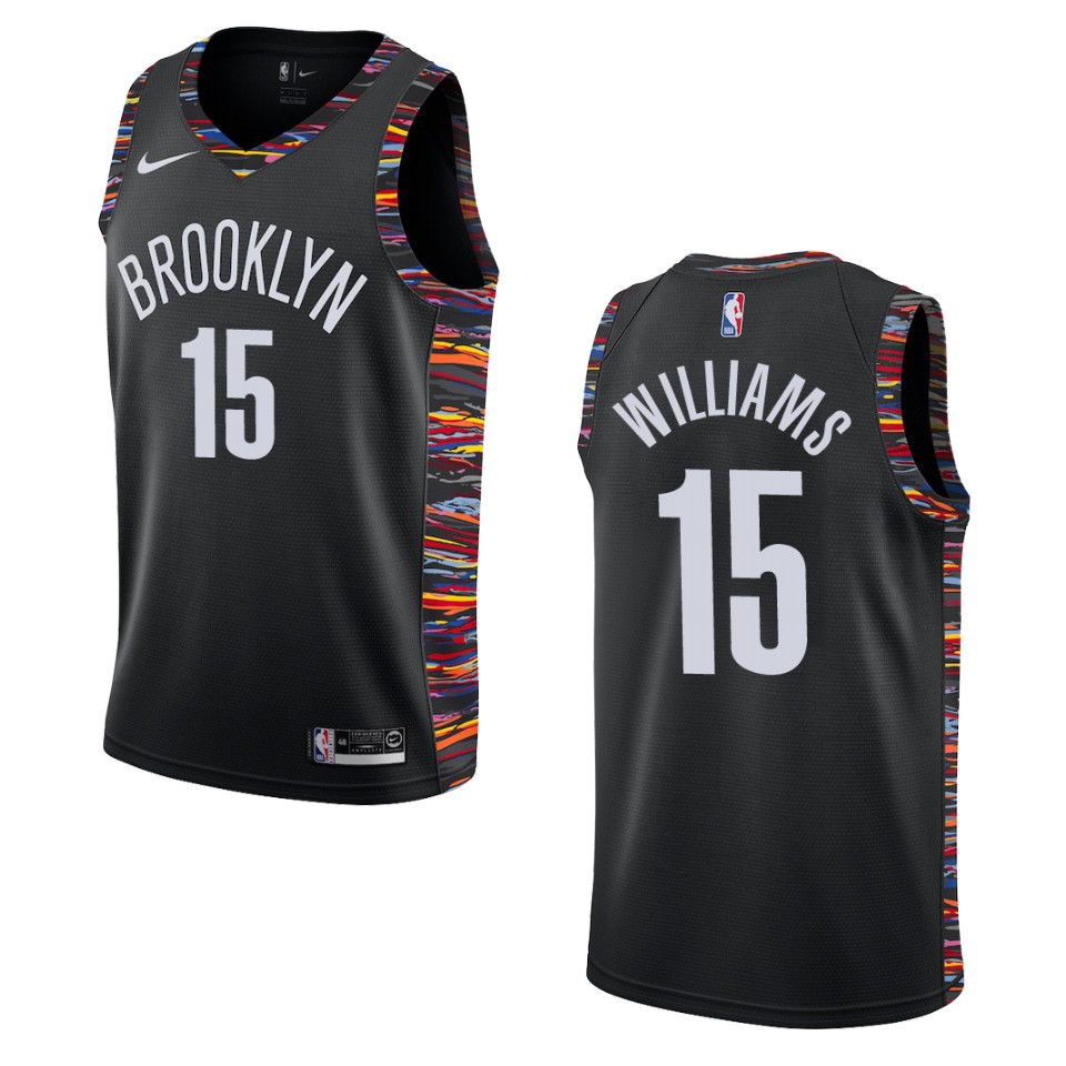 2019-20 Men's Brooklyn Nets #15 Alan Williams City Edition Swingman Basketball Jersey - Black