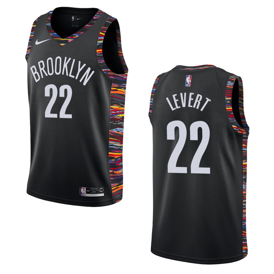 2019-20 Men's Brooklyn Nets #22 Caris Levert City Edition Swingman Basketball Jersey - Black