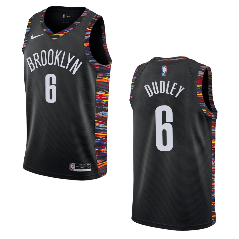 2019-20 Men's Brooklyn Nets #6 Jared Dudley City Edition Swingman Basketball Jersey - Black
