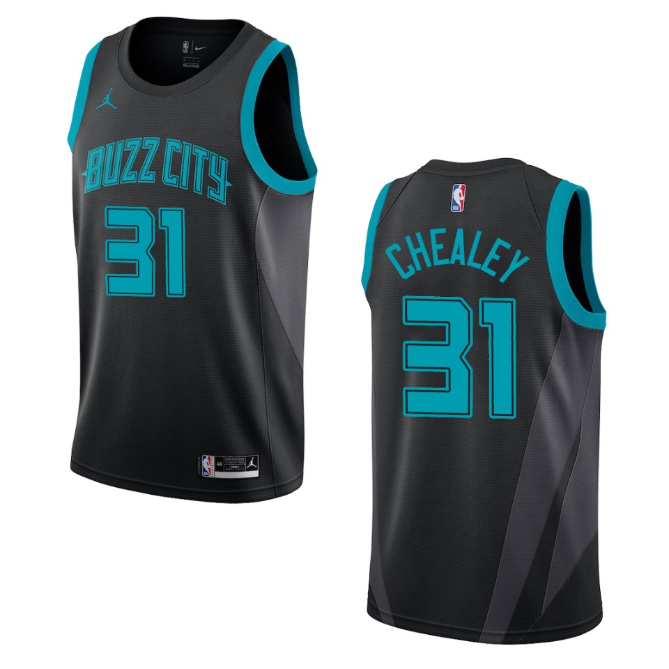 2019-20 Men's Charlotte Hornets #31 Joe Chealey City Swingman Basketball Jersey - Black