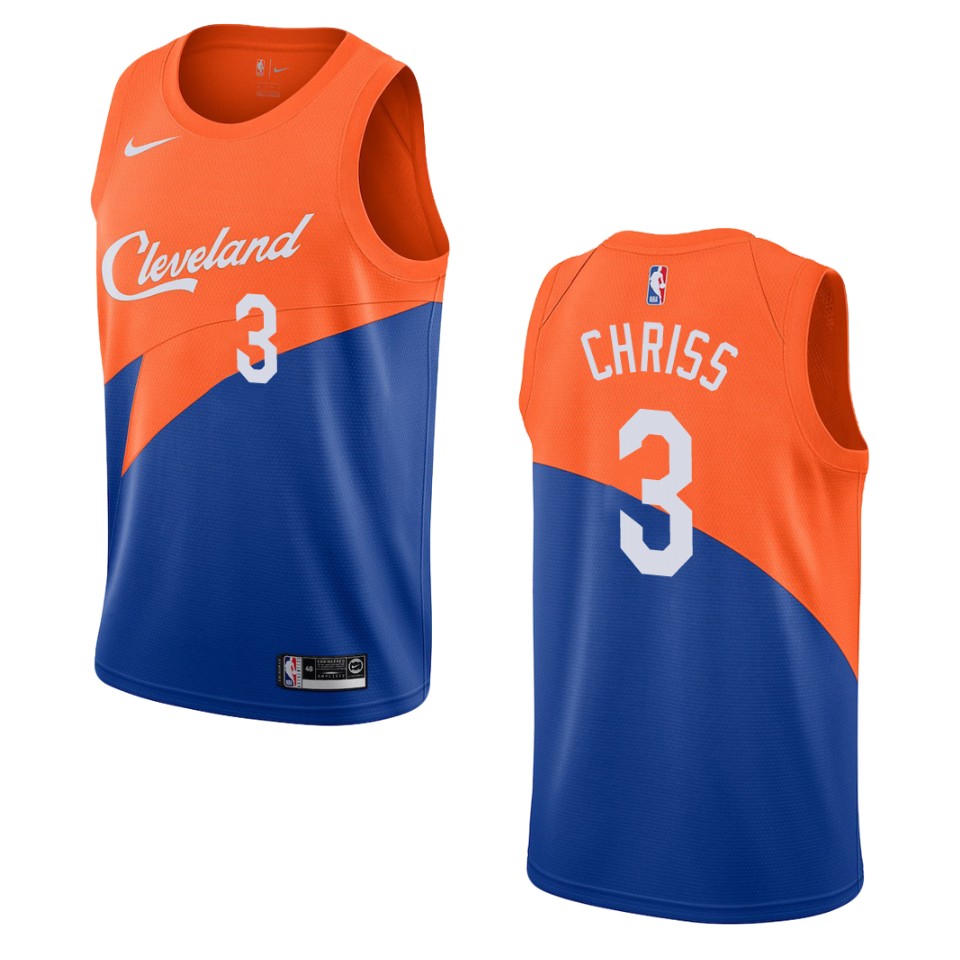 2019-20 Men's Cleveland Cavaliers #3 Marquese Chriss City Swingman Basketball Jersey - Blue