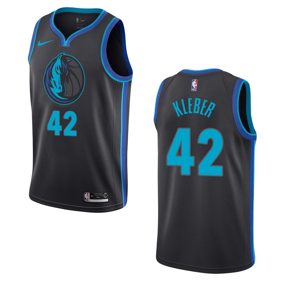 2019-20 Men's Dallas Mavericks #42 Maxi Kleber City Edition Swingman Jersey - Black