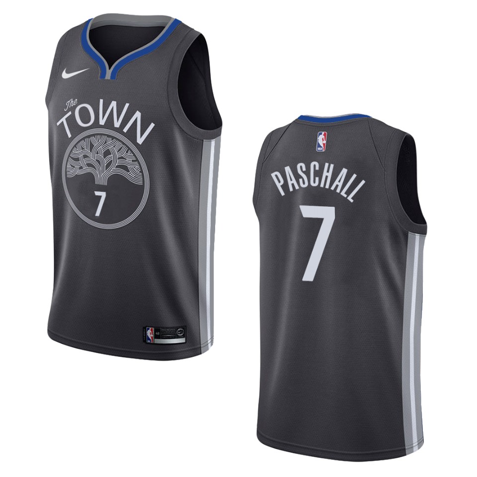 2019-20 Men's Golden State Warriors #7 Eric Paschall City Edition Swingman Basketball Jersey - Black