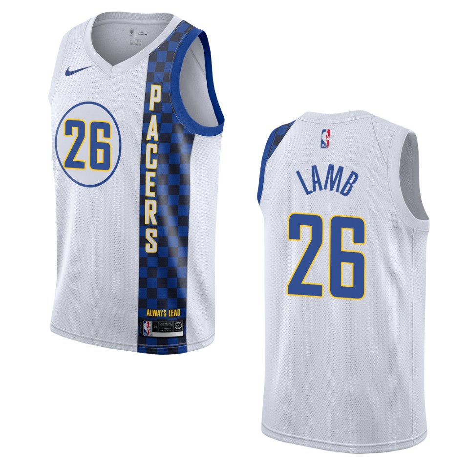 2019-20 Men's Indiana Pacers #26 Jeremy Lamb City Swingman Basketball Jersey - White