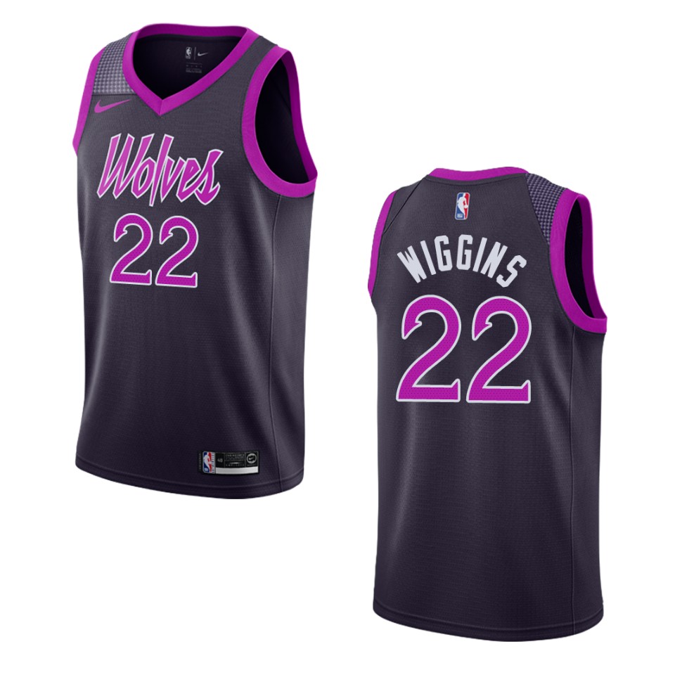 2019-20 Men's Minnesota Timberwolves #22 Andrew Wiggins City Swingman Basketball Jersey - Purple