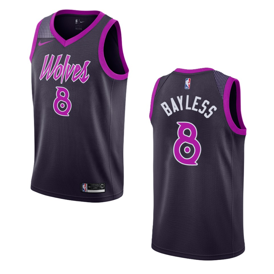 2019-20 Men's Minnesota Timberwolves #8 Jerryd Bayless City Swingman Basketball Jersey - Purple