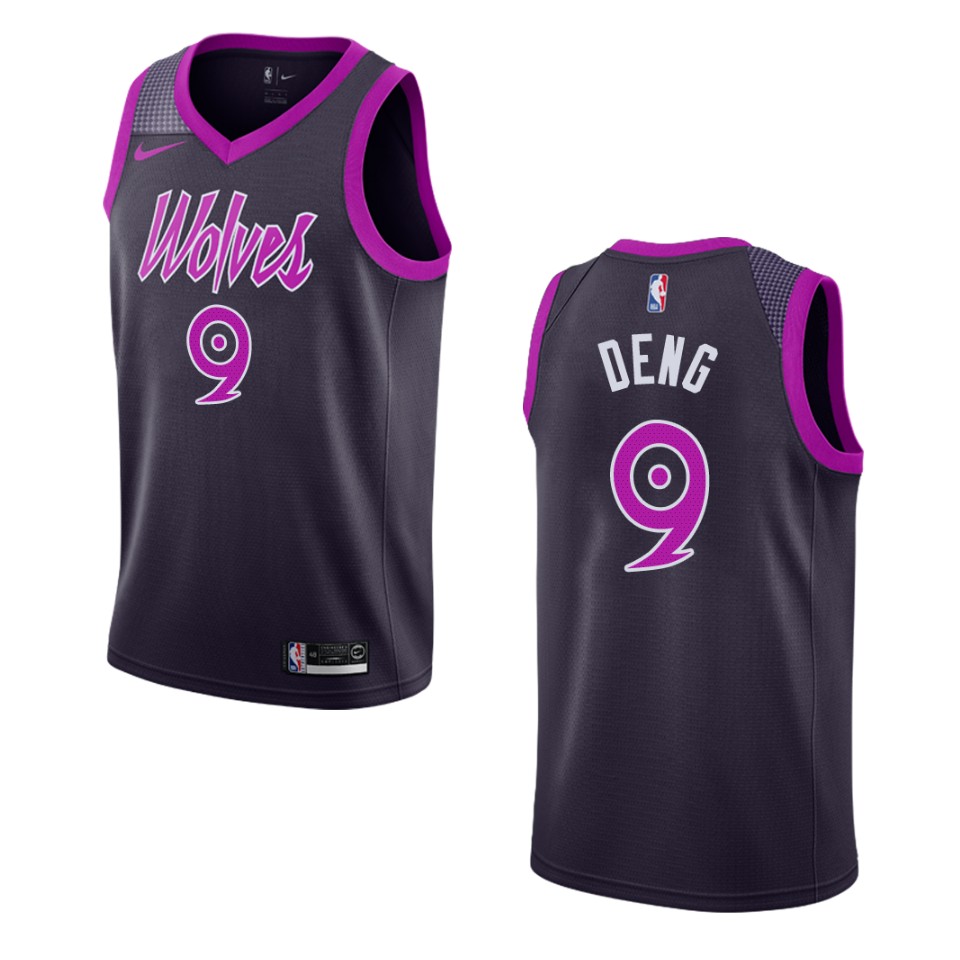 2019-20 Men's Minnesota Timberwolves #9 Luol Deng City Swingman Basketball Jersey - Purple