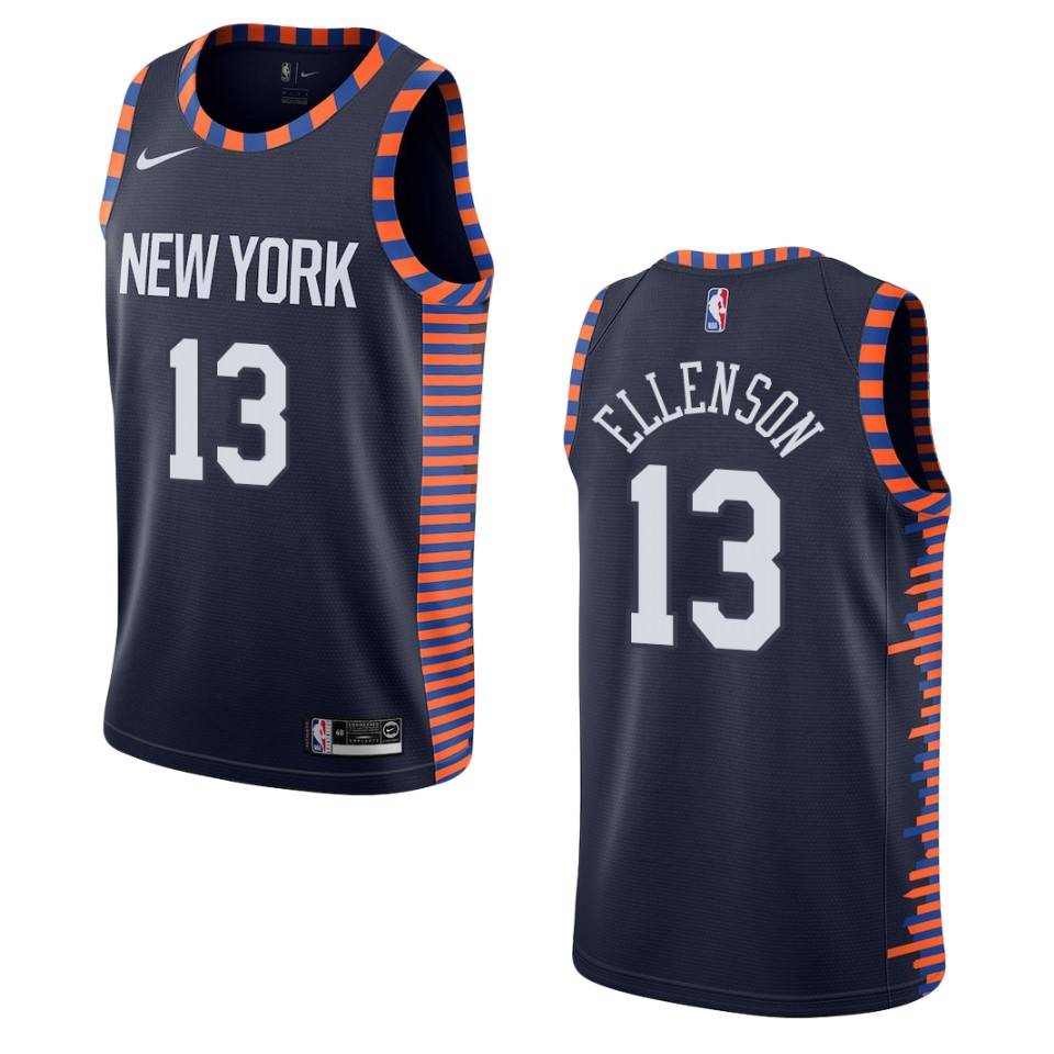 2019-20 Men's New York Knicks #13 Henry Ellenson City Swingman Jersey - Navy