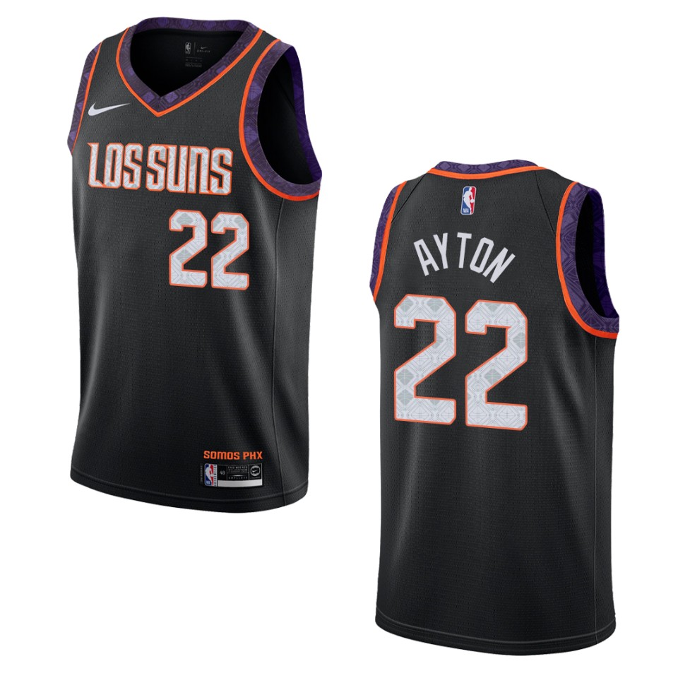 2019-20 Men's Phoenix Suns #22 Deandre Ayton City Swingman Basketball Jersey - Black