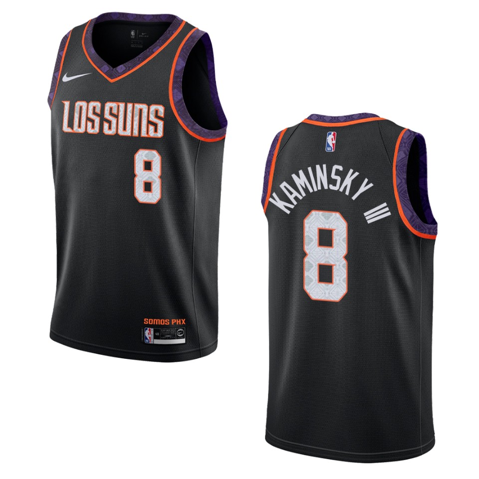 2019-20 Men's Phoenix Suns #8 Frank Kaminsky Iii City Swingman Jersey - Black