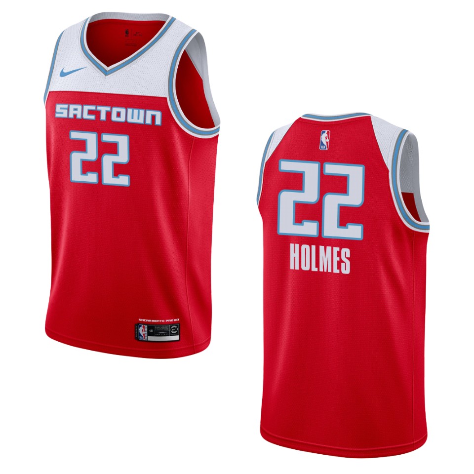 2019-20 Men's Sacramento Kings #22 Richaun Holmes City Swingman Jersey - Red