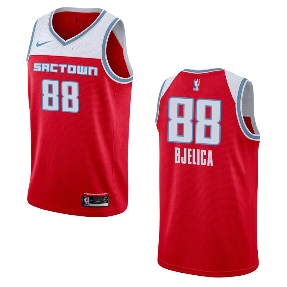 2019-20 Men's Sacramento Kings #88 Nemanja Bjelica City Swingman Basketball Jersey - Red
