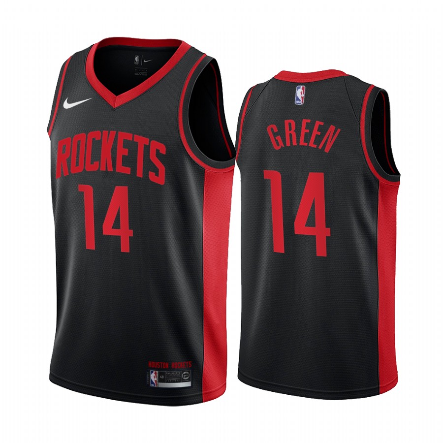 2020-21 Houston Rockets Gerald Green Earned Edition Black #14 Basketball Jersey