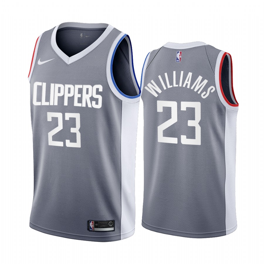 2020-21 La Clippers Lou Williams Earned Edition Gray #23 Basketball Jersey