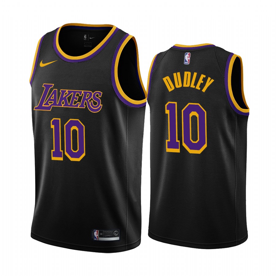 2020-21 Los Angeles Lakers Jared Dudley Earned Edition Black #10 Basketball Jersey