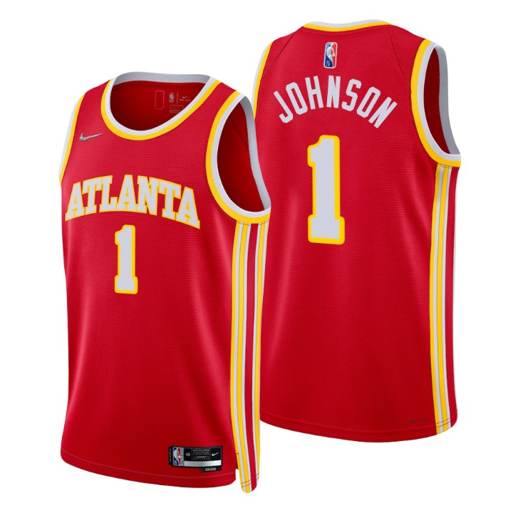 2021-22 Atlanta Hawks Jalen Johnson Icon 75th Anniversary Basketball Jersey