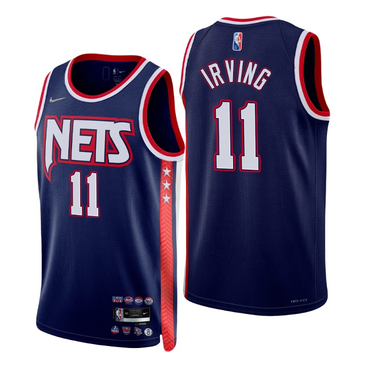 2021-22 Brooklyn Nets Kyrie Irving City 75th Anniversary Basketball Jersey