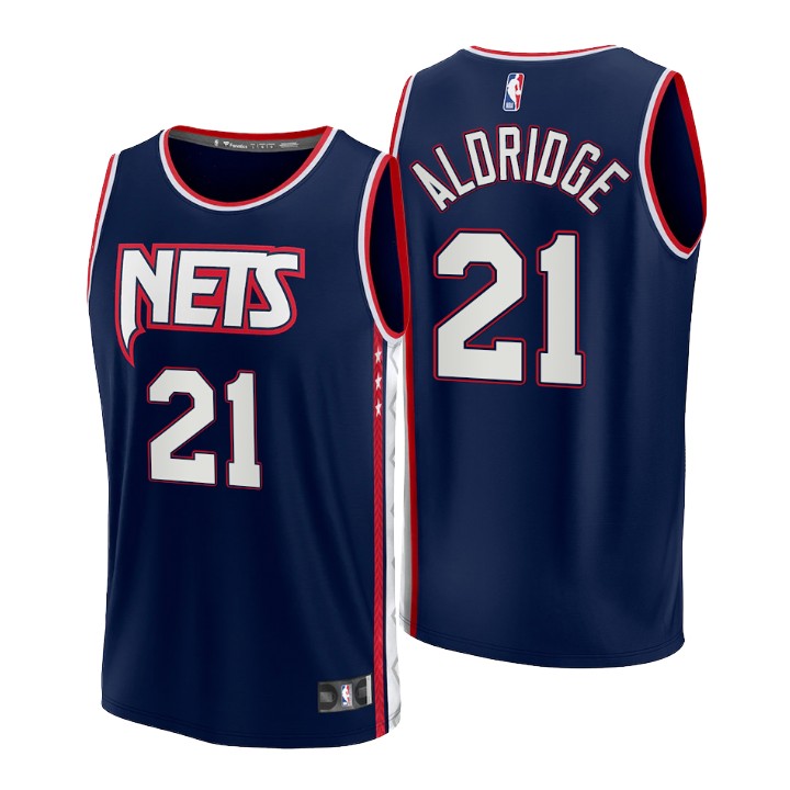 2021-22 Brooklyn Nets Lamarcus Aldridge Replica Basketball Jersey City