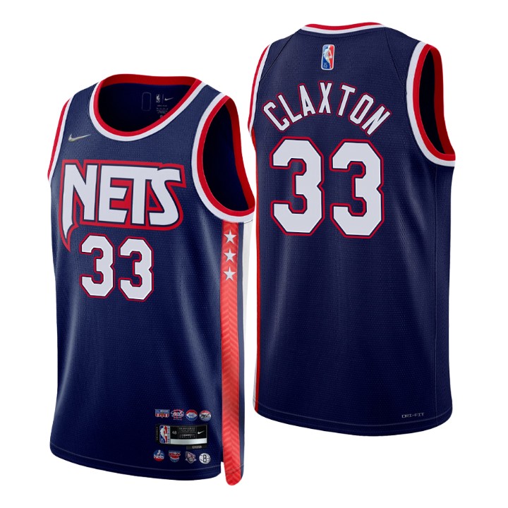 2021-22 Brooklyn Nets Nicolas Claxton City 75th Anniversary Basketball Jersey