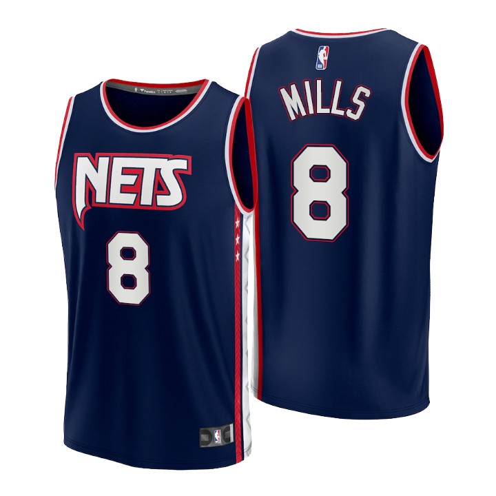 2021-22 Brooklyn Nets Patty Mills Replica Basketball Jersey City