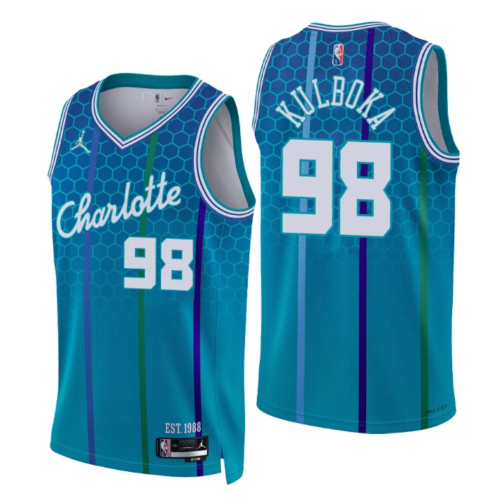 2021-22 Charlotte Hornets Arnoldas Kulboka City 75th Anniversary Basketball Jersey