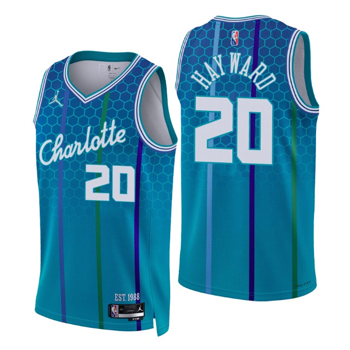 2021-22 Charlotte Hornets Gordon Hayward City 75th Anniversary Basketball Jersey
