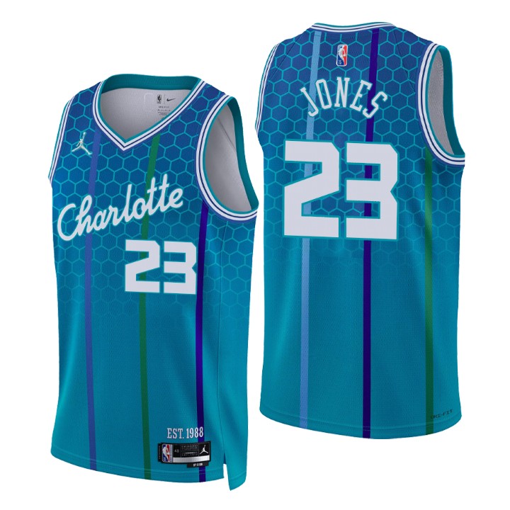2021-22 Charlotte Hornets Kai Jones City 75th Anniversary Basketball Jersey