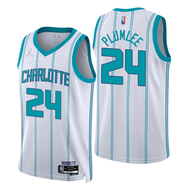 2021-22 Charlotte Hornets Mason Plumlee Association 75th Anniversary Basketball Jersey