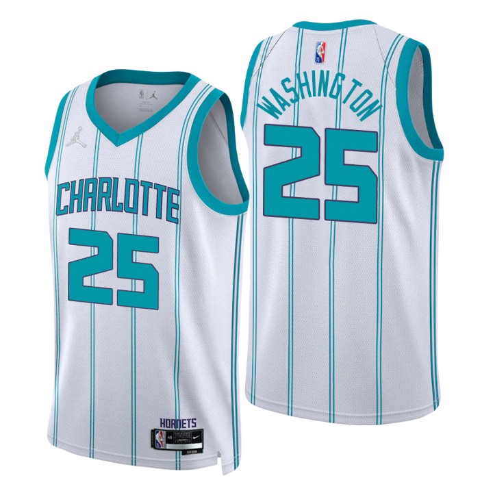 2021-22 Charlotte Hornets P. J. Washington Association 75th Anniversary Basketball Jersey