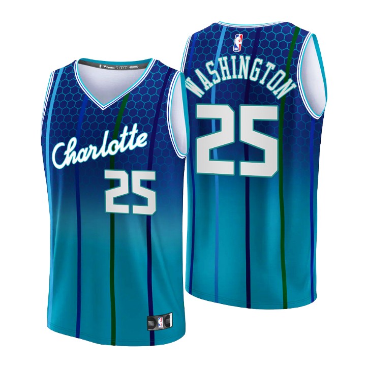 2021-22 Charlotte Hornets P. J. Washington Replica Basketball Jersey City
