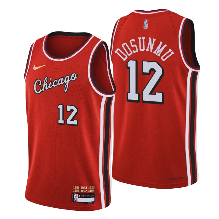 2021-22 Chicago Bulls Ayo Dosunmu City 75th Anniversary Basketball Jersey