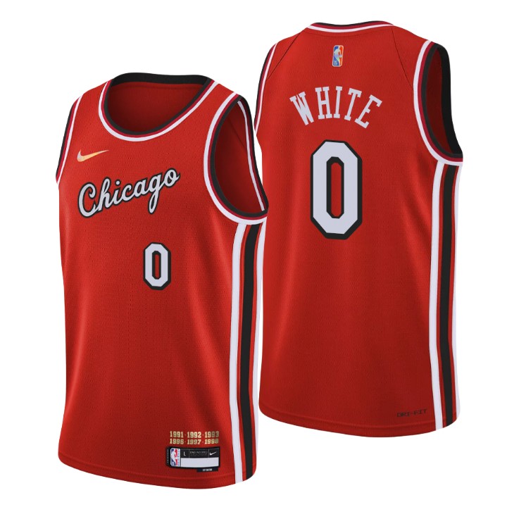 2021-22 Chicago Bulls Coby White City 75th Anniversary Basketball Jersey