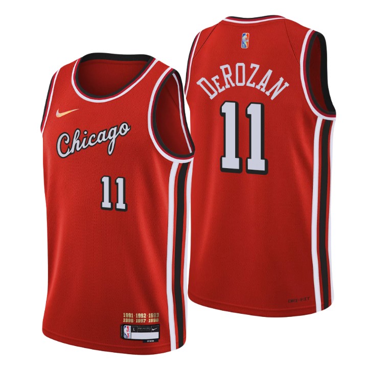 2021-22 Chicago Bulls Demar Derozan City 75th Anniversary Basketball Jersey
