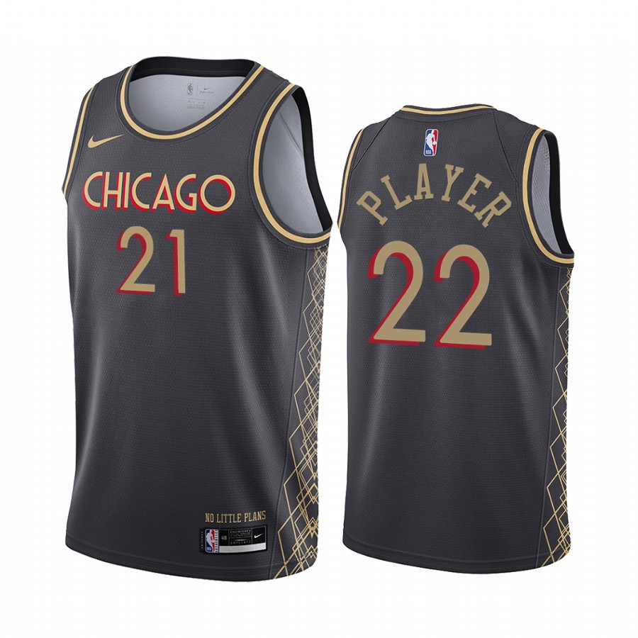 2021-22 Chicago Bulls Nba 75th Anniversary Black Basketball Jersey Special Edition