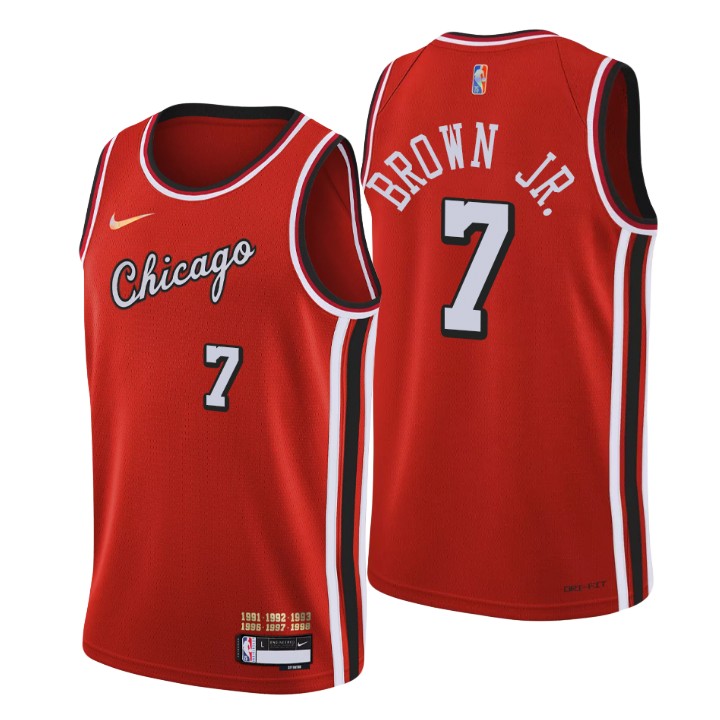2021-22 Chicago Bulls Troy Brown Jr. City 75th Anniversary Basketball Jersey