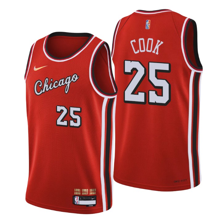 2021-22 Chicago Bulls Tyler Cook City 75th Anniversary Basketball Jersey